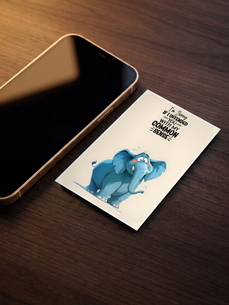Common Sense Elephant Quote Quotes Poster