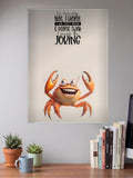Not Funny Just Mean Crab Quote Quotes Poster