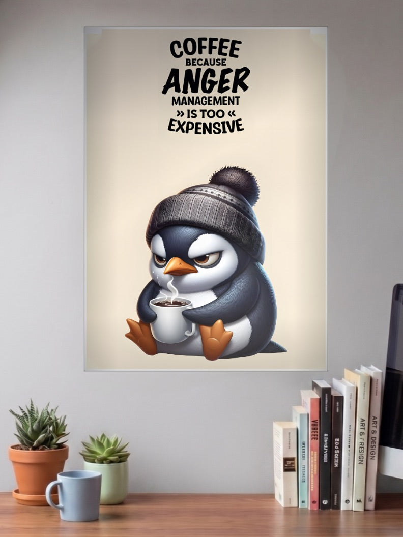 Anger Management Penguin Quote Quotes Poster