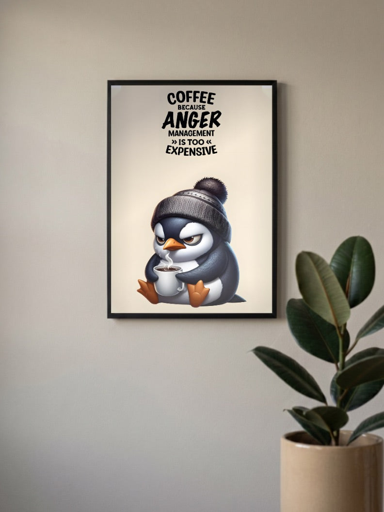 Anger Management Penguin Quote Quotes Poster