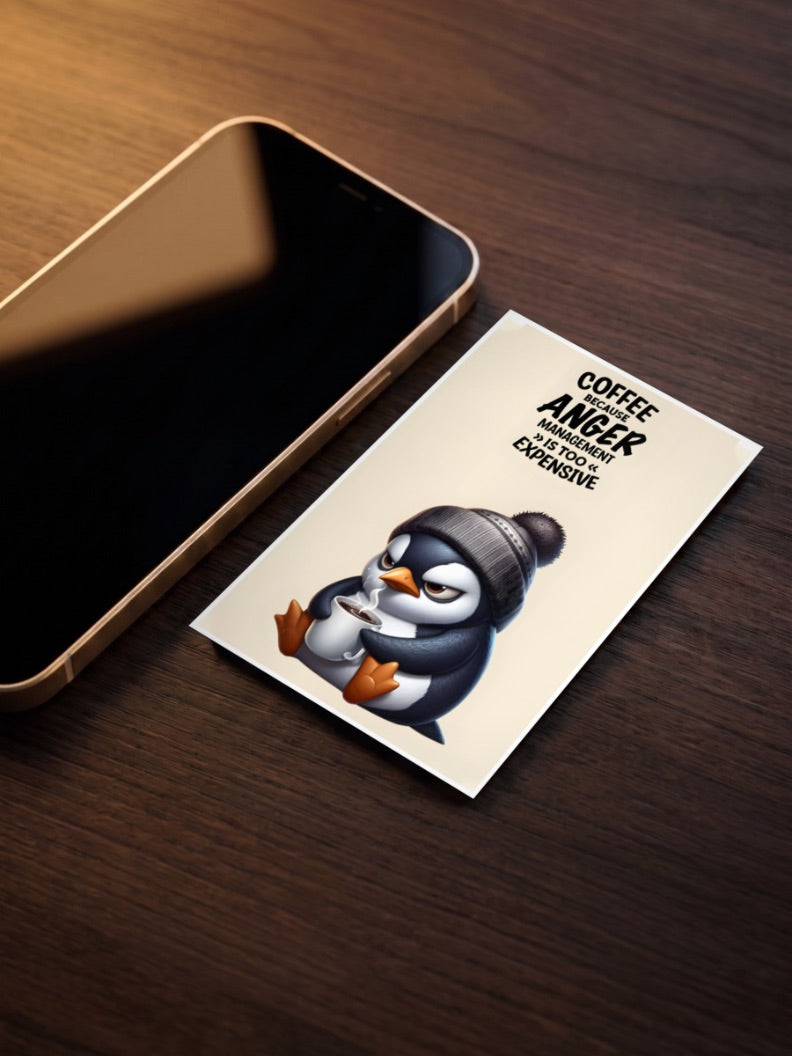 Anger Management Penguin Quote Quotes Poster