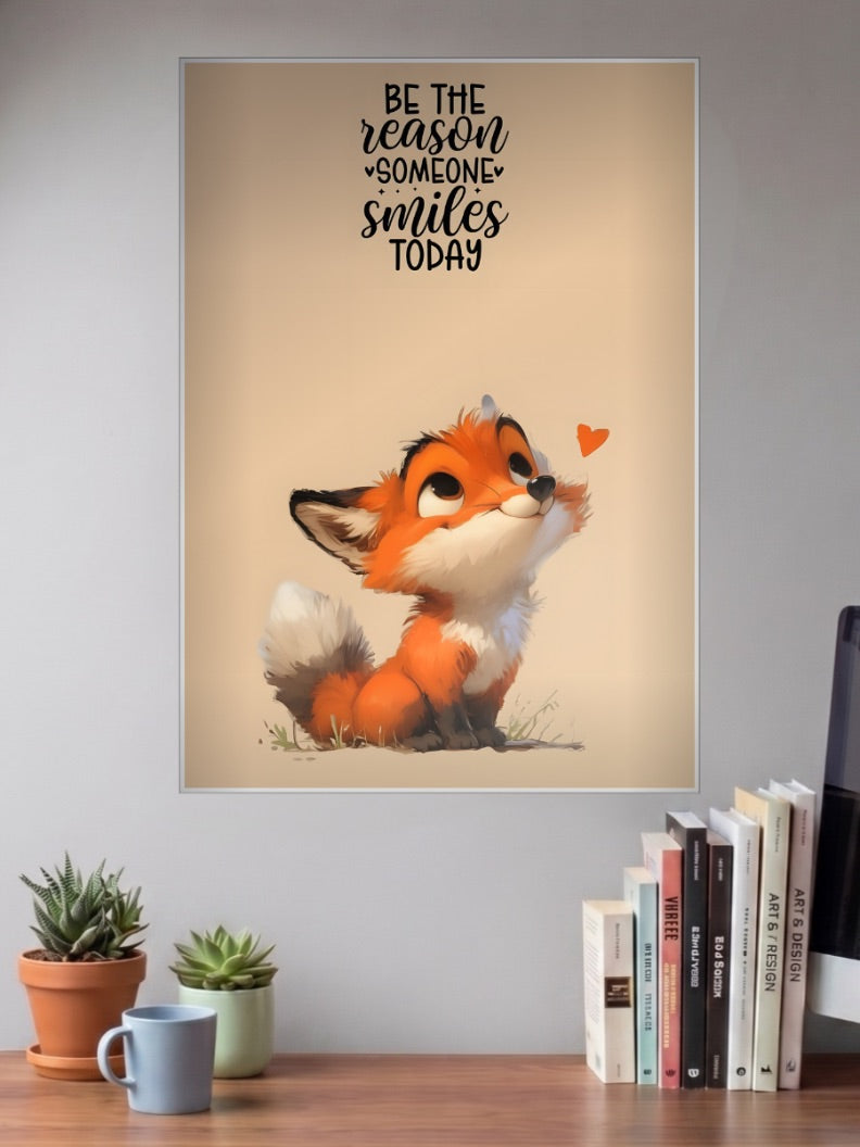 Be The Reason Smiles Fox Quote Quotes Poster