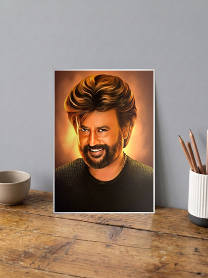 Rajinikanth Portrait Celebs Poster