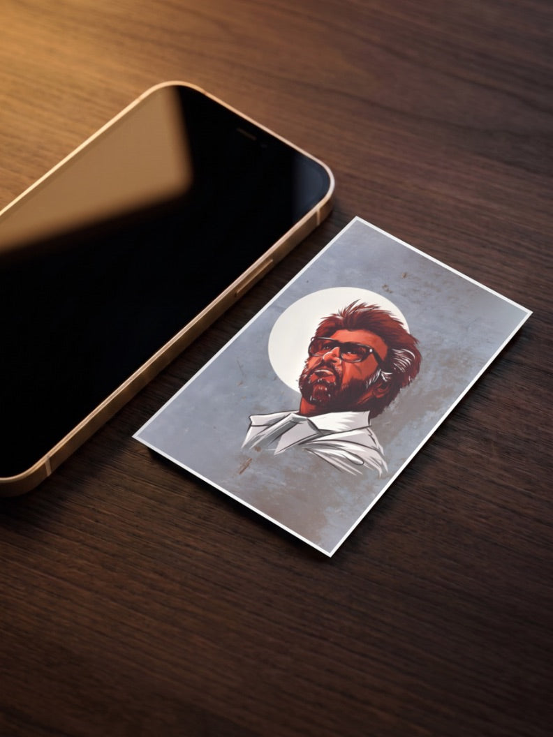 Rajinikanth Stylized Art Celebs Poster