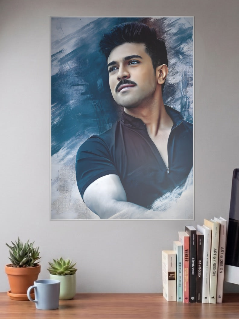 Ram Charan Portrait Celebs Poster