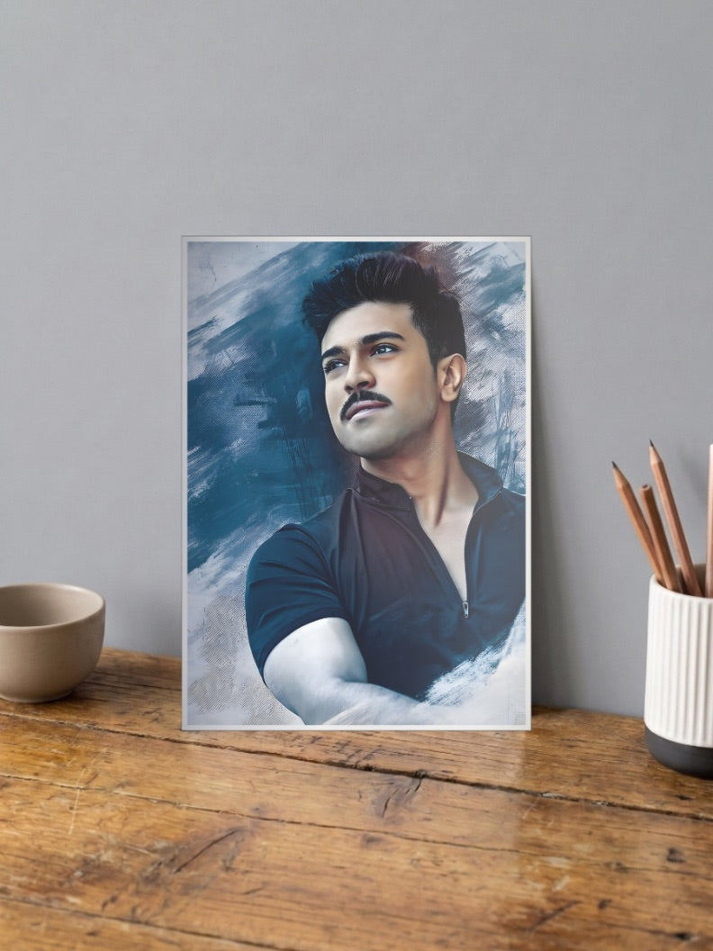 Ram Charan Portrait Celebs Poster