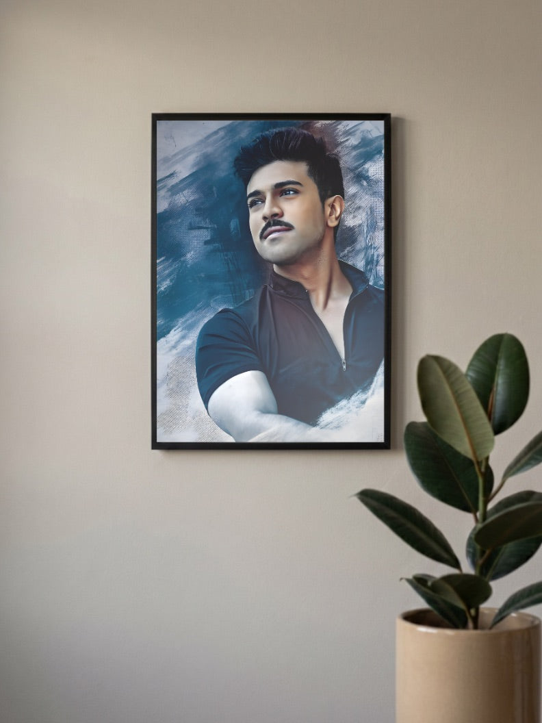 Ram Charan Portrait Celebs Poster
