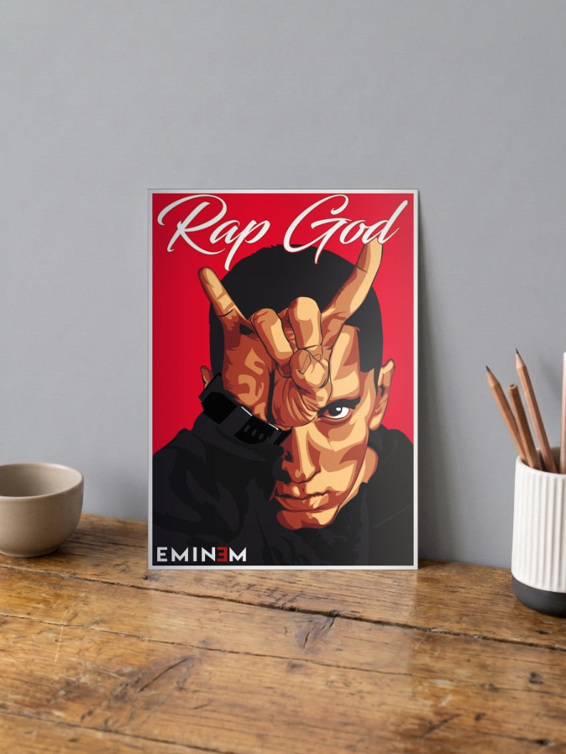 Eminem Rap God Poster