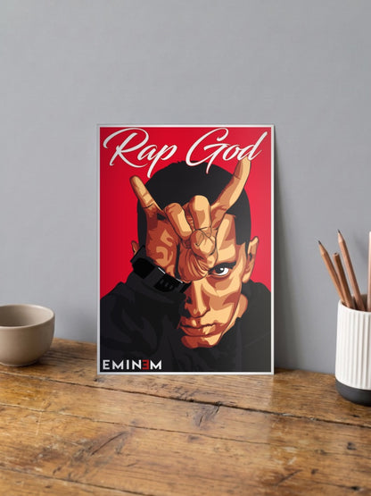 Eminem Rap God Poster