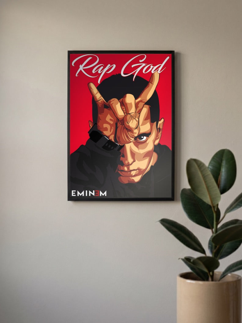 Eminem Rap God Poster
