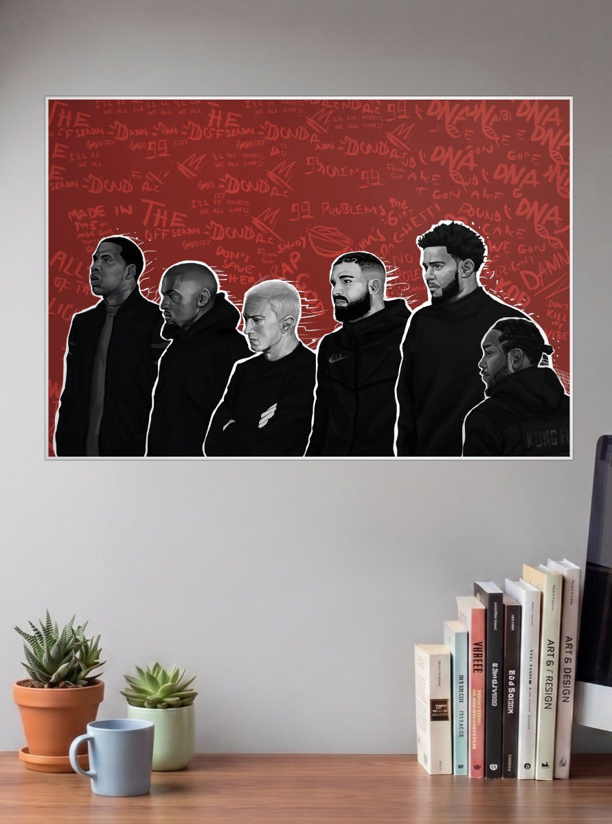 Hip Hop Legends Singers Poster