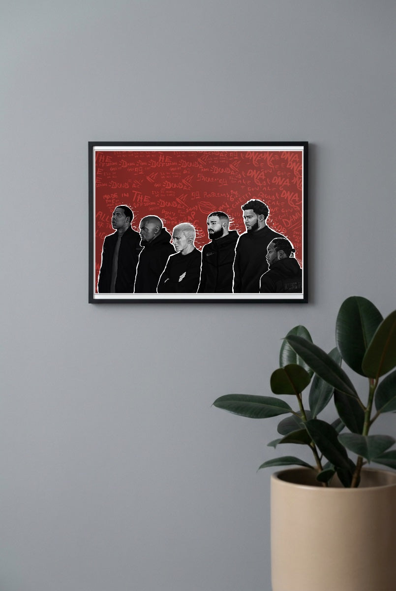 Hip Hop Legends Singers Poster