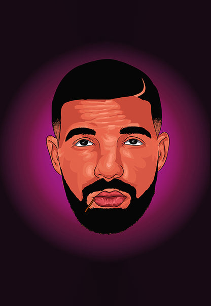 Drake Headshot Poster