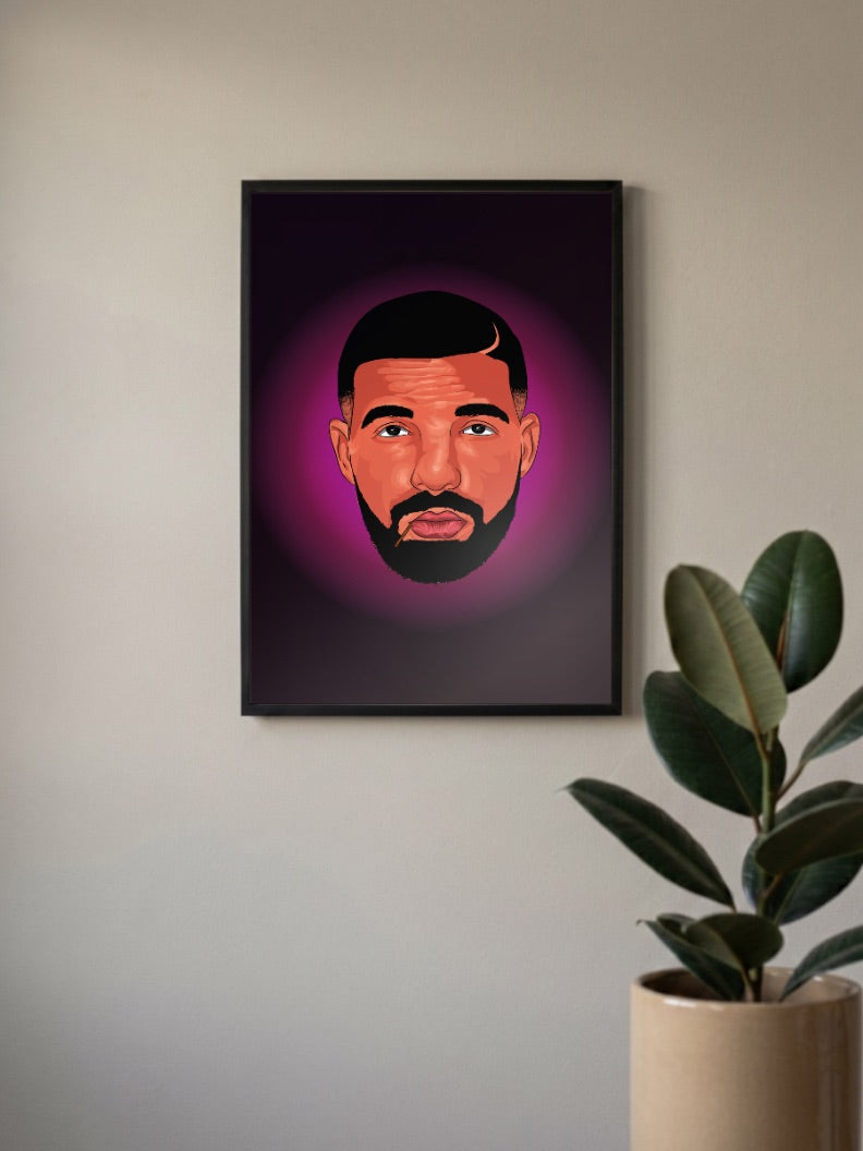 Drake Headshot Poster