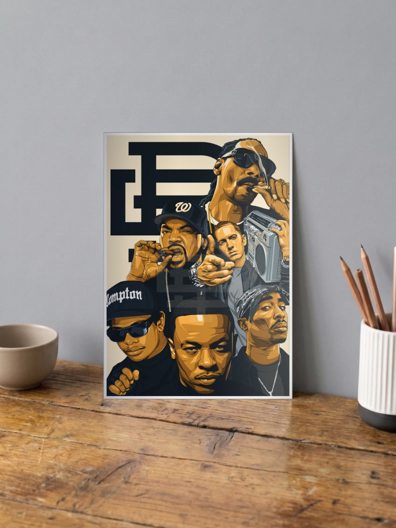 West Coast Rappers Poster
