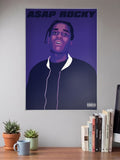 ASAP Rocky Purple Art Singers Poster