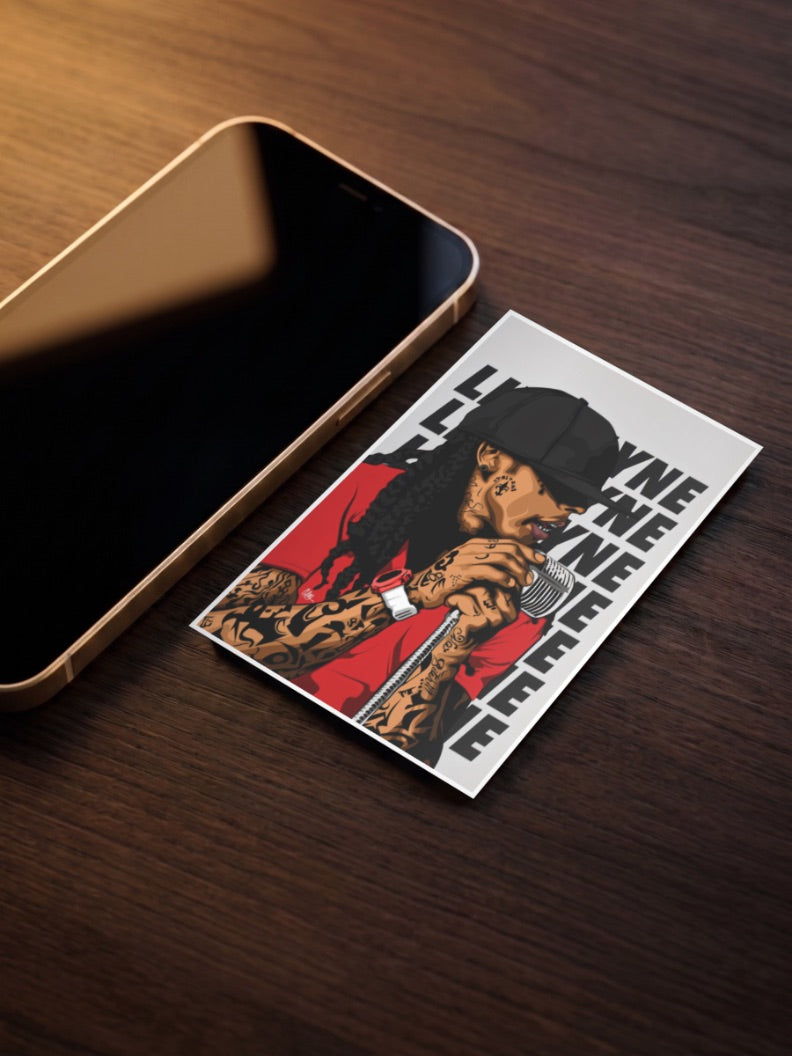 Lil Wayne Microphone Singers Poster