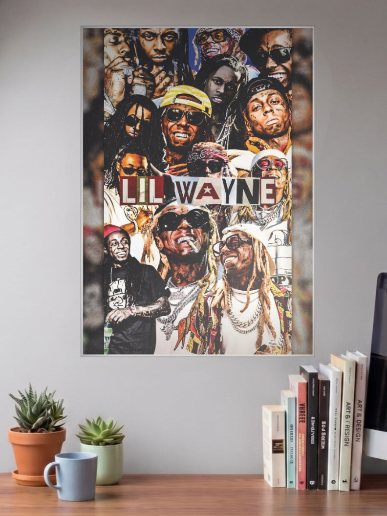 Lil Wayne Photo Collage Singers Poster