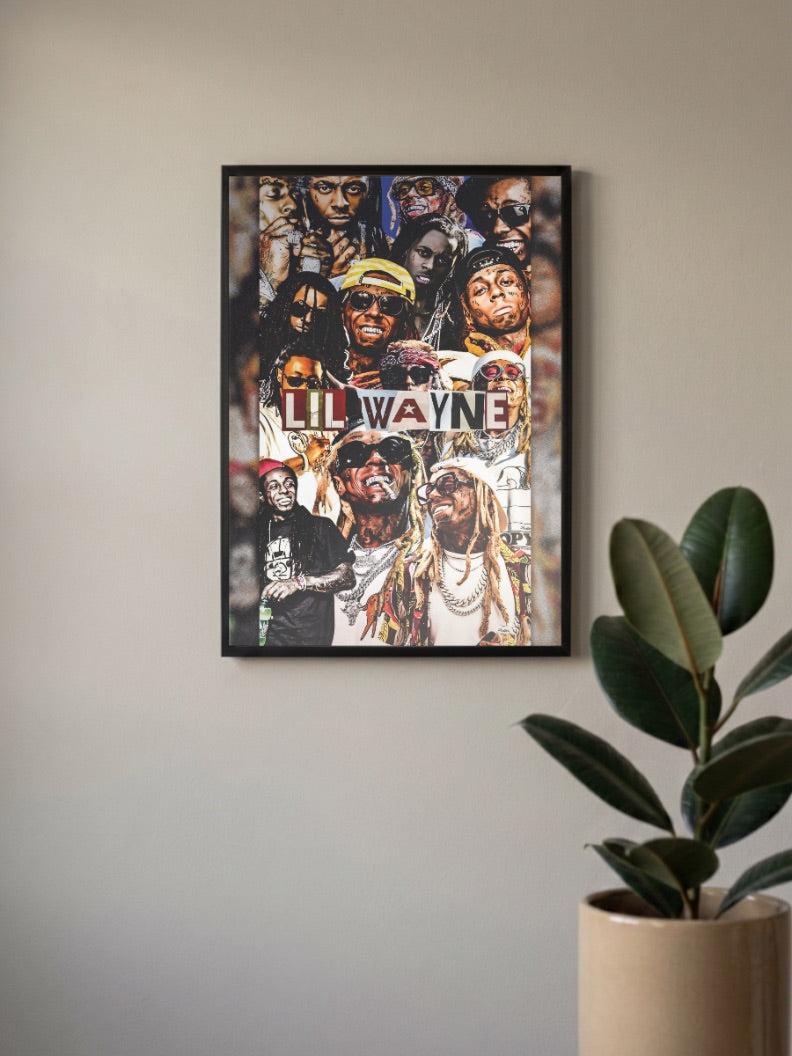 Lil Wayne Photo Collage Singers Poster