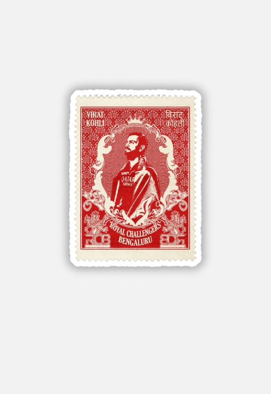 RCB Virat Postal Stamp Sticker| IPL | RCB Sticker