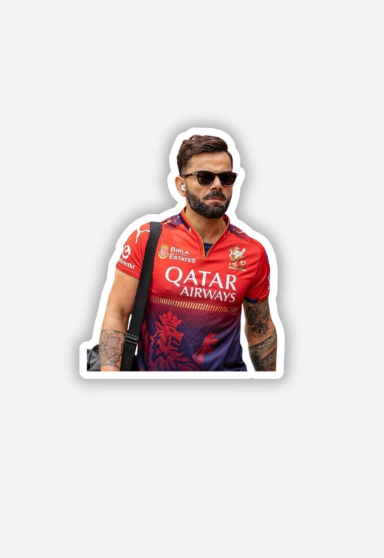RCB Kohli with Shades | IPL | RCB Sticker