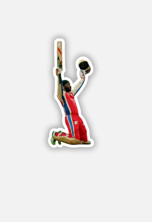 RCB Chris Gayle Celebrating Sticker | IPL | RCB Sticker