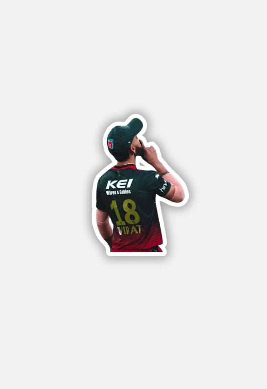 RCB Kohli Kiss | IPL | RCB Sticker