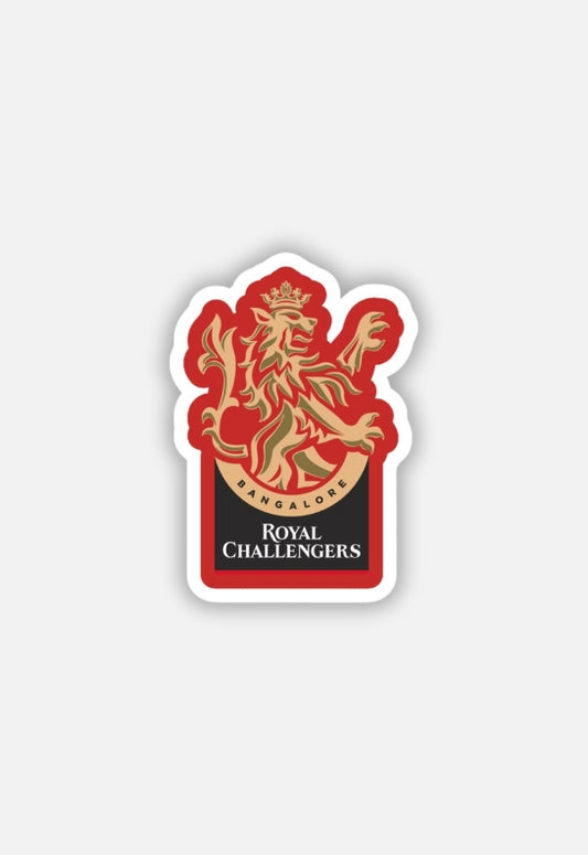 RCB Logo Playbold Sticker| IPL | RCB Sticker
