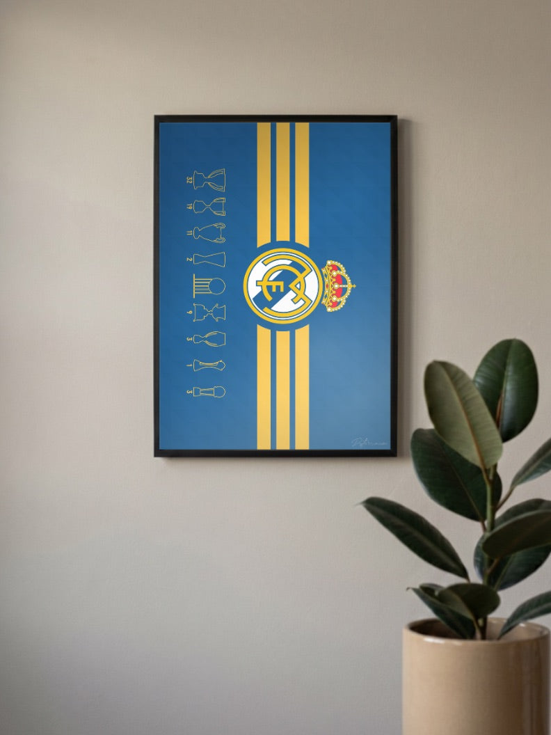 Real Madrid Flag Poster