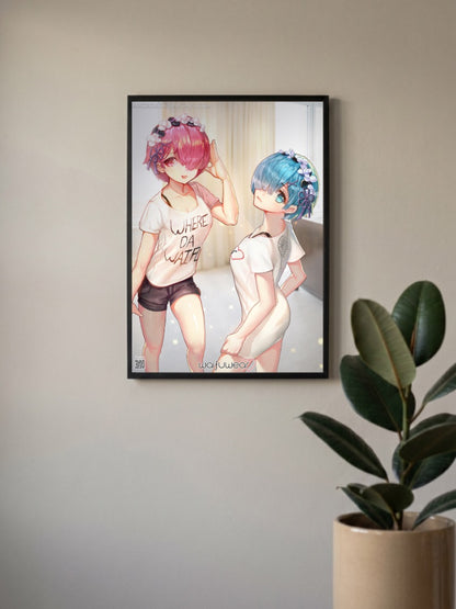 Rezero girls Poster