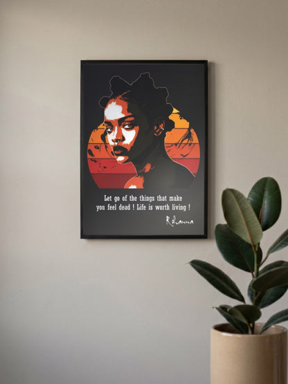 Bright Like A Diamond Poster
