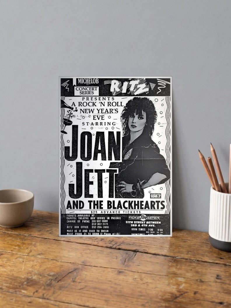 Joan Jett Ritz Concert Bands Poster