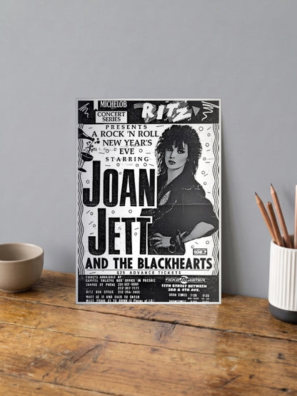 Joan Jett Ritz Concert Bands Poster