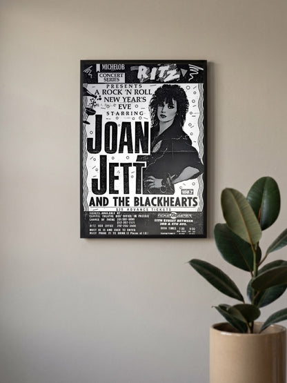 Joan Jett Ritz Concert Bands Poster