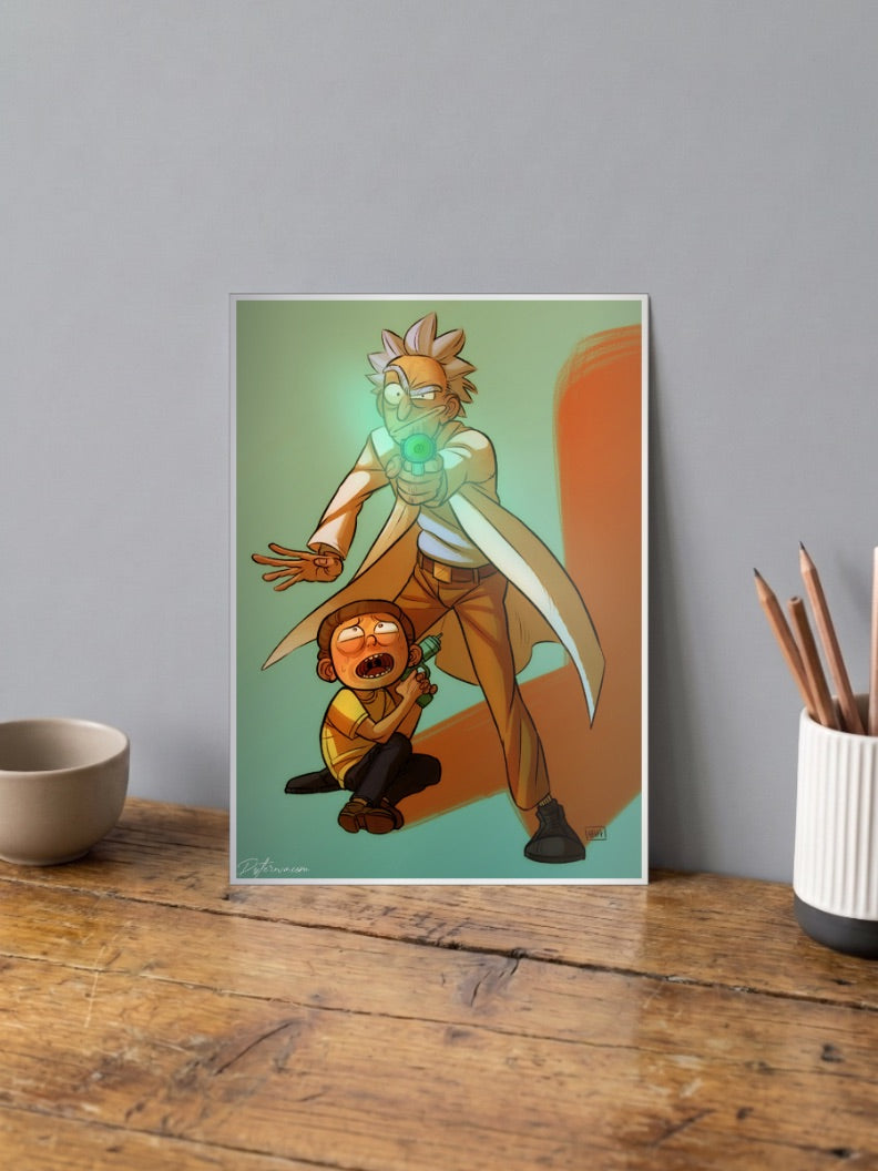 Rick and Morty Funny Poster