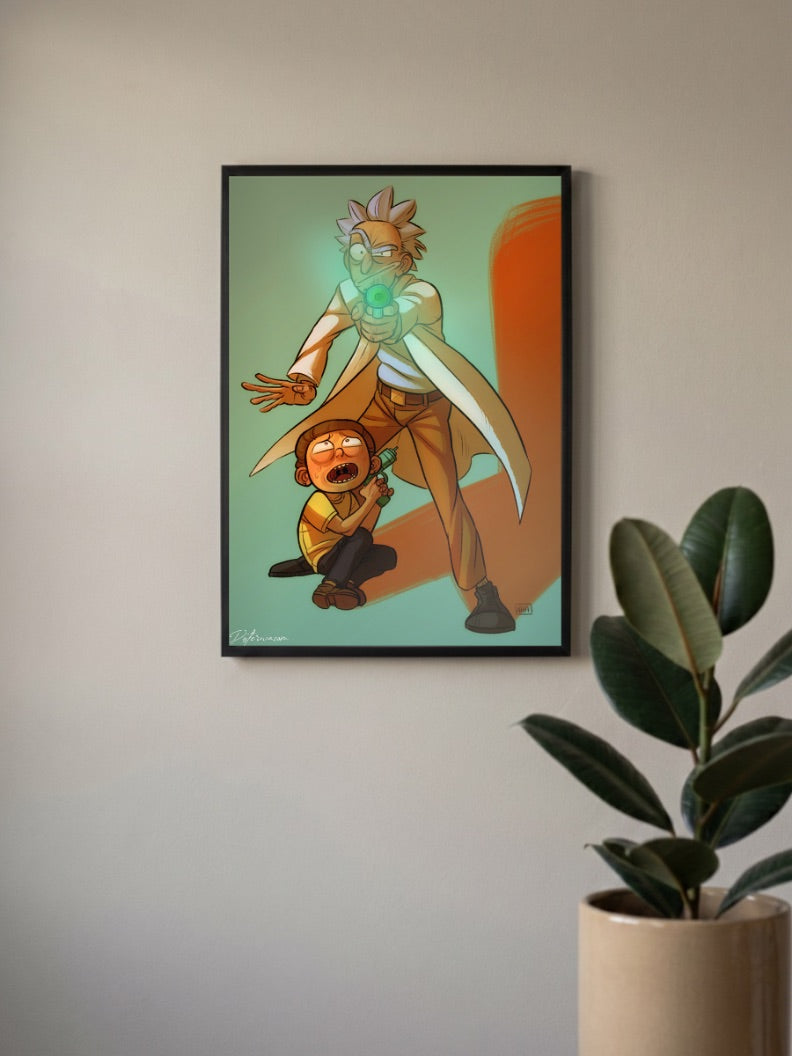 Rick and Morty Funny Poster