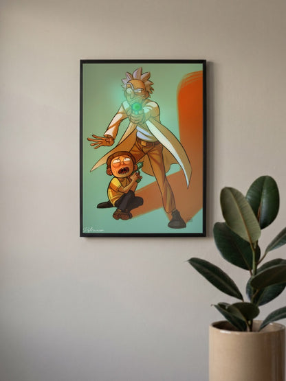 Rick and Morty Funny Poster