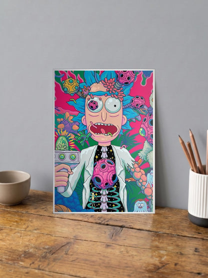 Rick And Morty Group Art Cartoon Poster