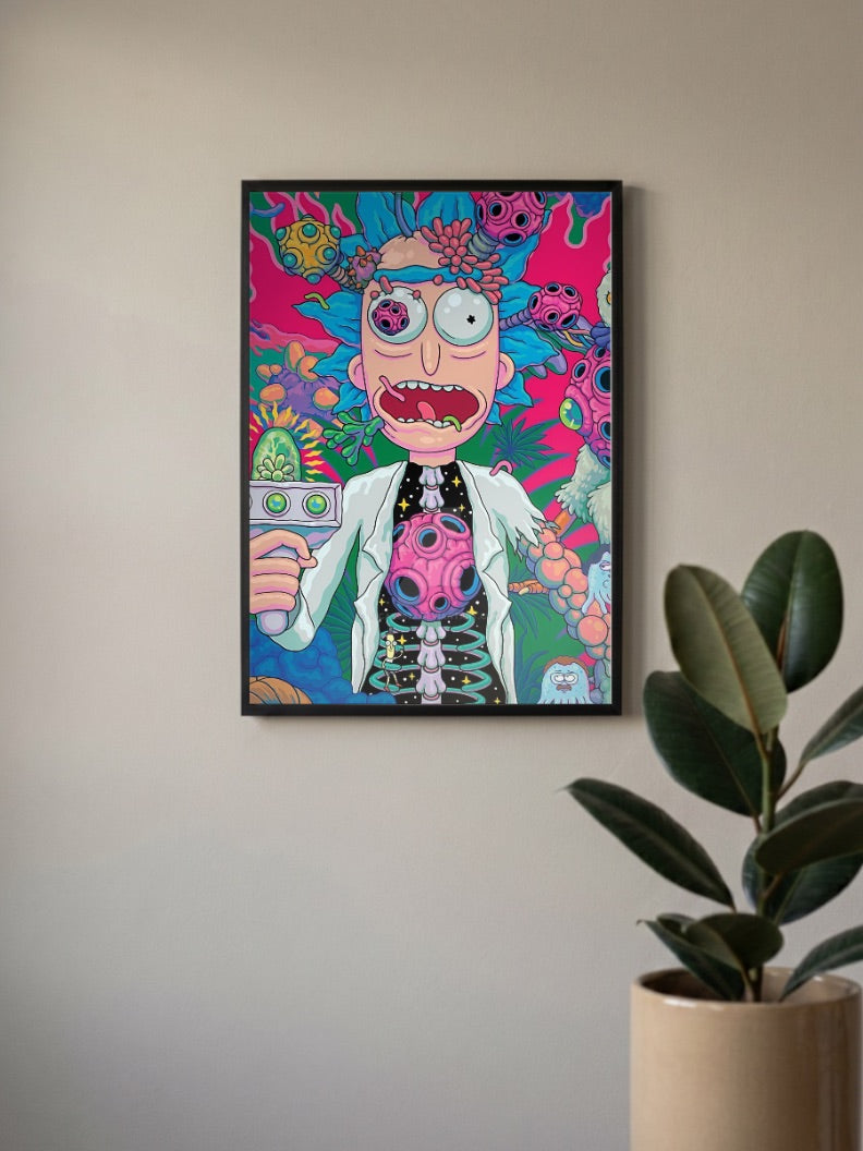 Rick And Morty Group Art Cartoon Poster