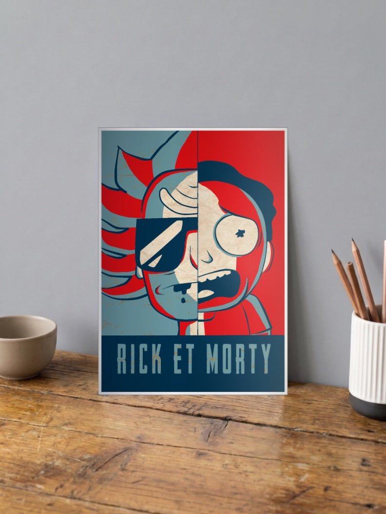 Rick And Morty Ooze Art Cartoon Poster