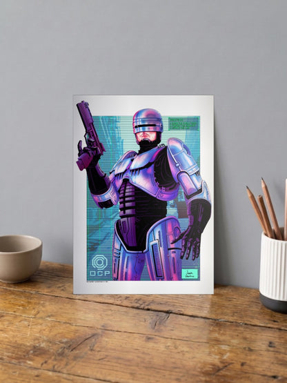 Robocop Illustrated Art Hollywood Movie Poster