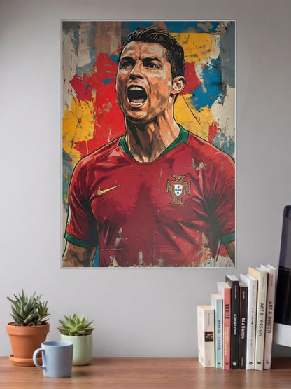 Cristiano Ronaldo Portugal Football Poster