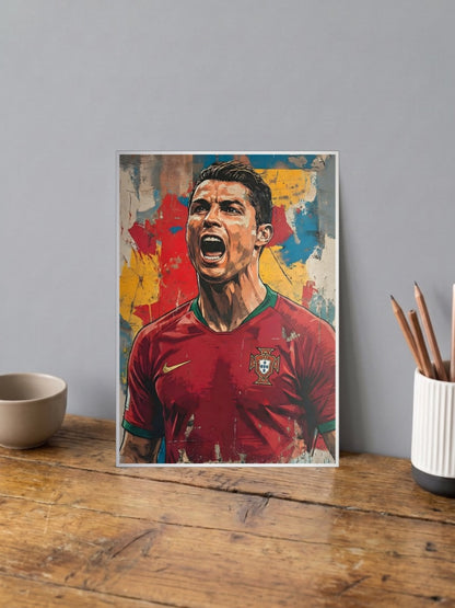 Cristiano Ronaldo Portugal Football Poster