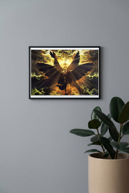Dark Angel Warrior Comic Book Poster