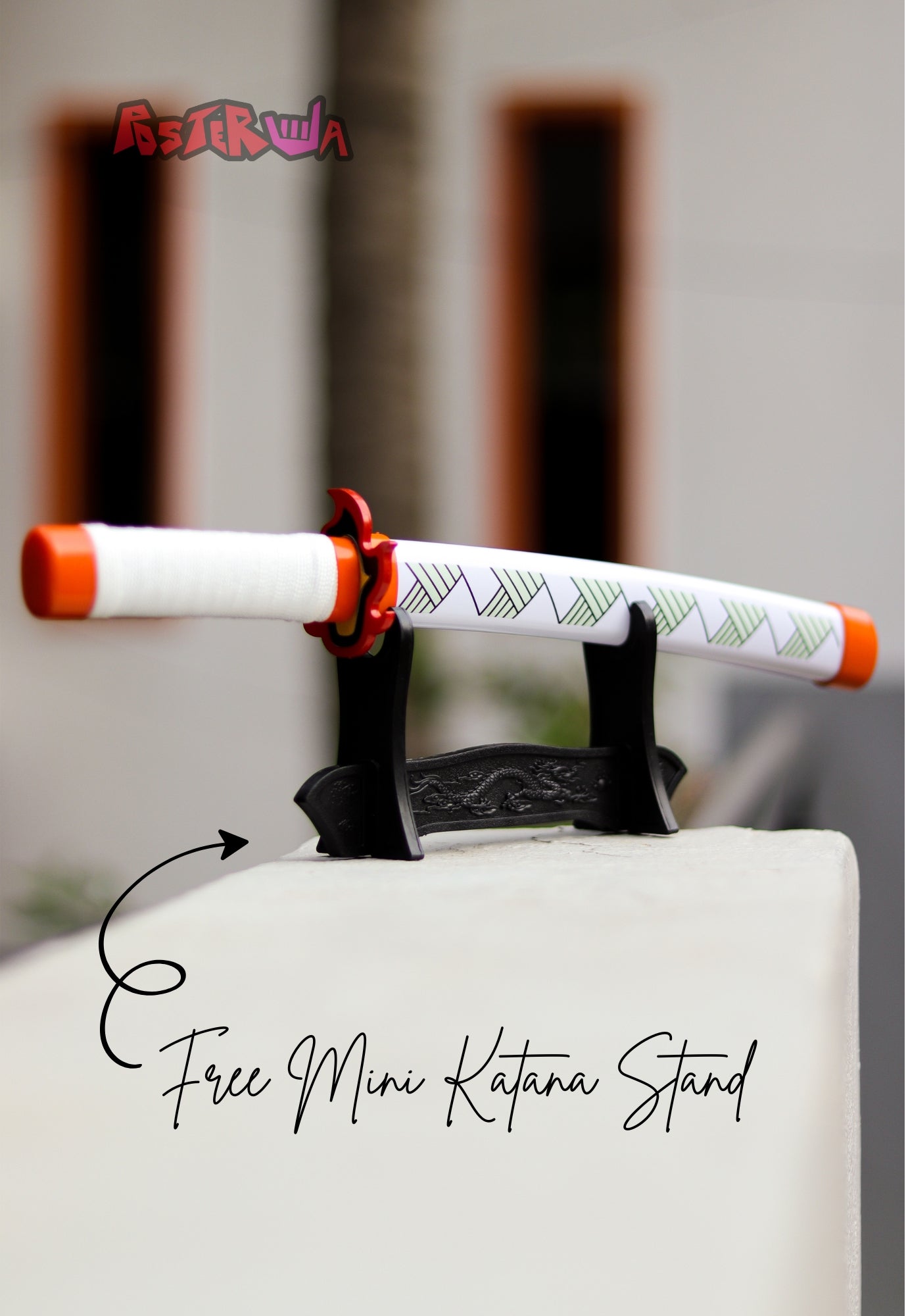 Rengoku Nichirin Mini Katana | Desk Decor | Anime Katana