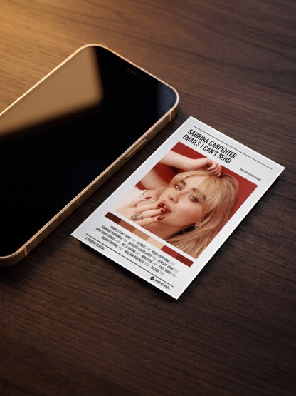 Sabrina Carpenter Album Cover Singers Poster