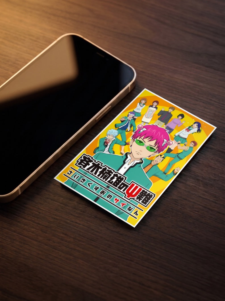 Saiki K Cast Poster Anime Poster