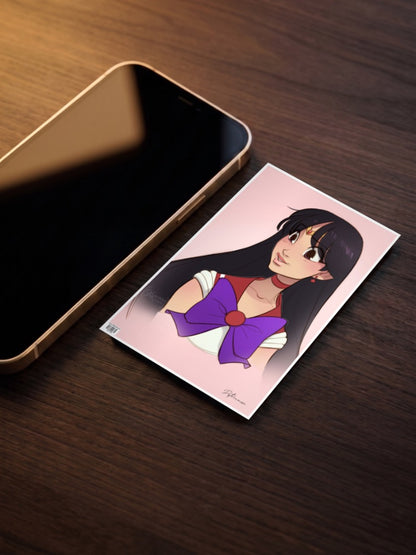 Sailor Mars Portrait Art Anime Poster