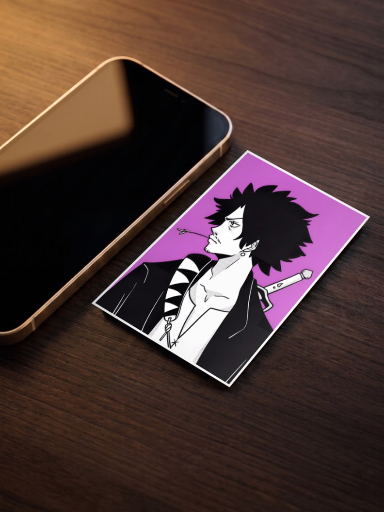 Mugen Purple Side Portrait Anime Poster