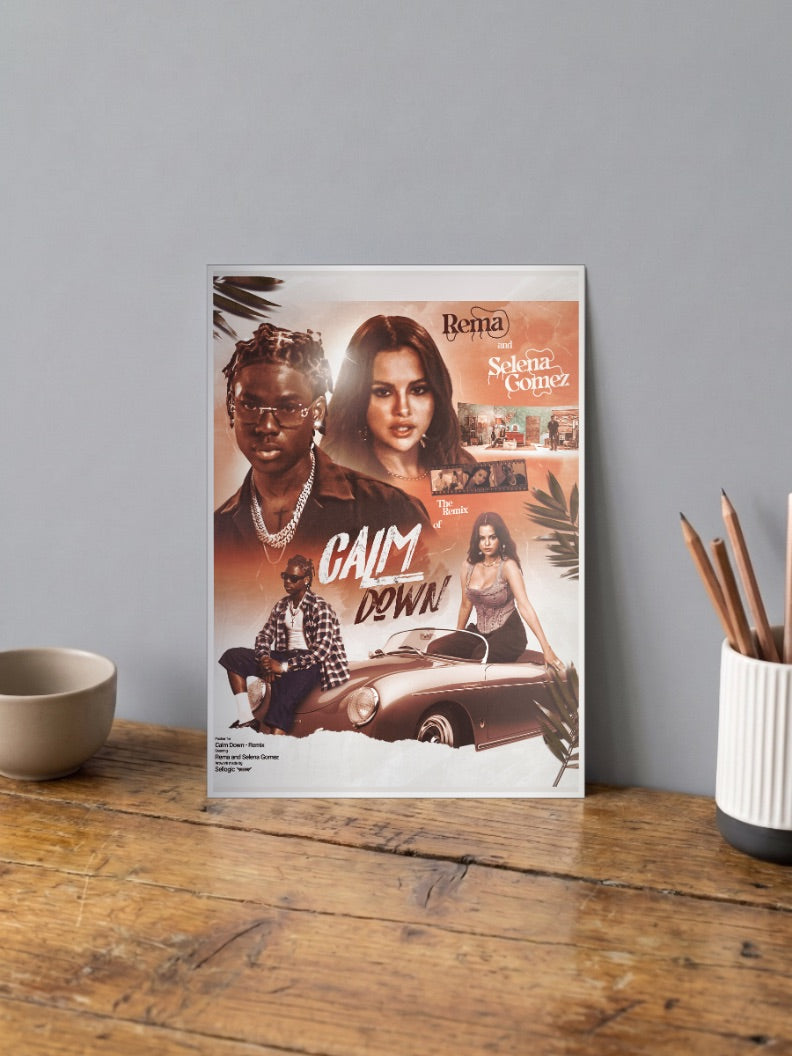 Rema and Selena Gomez Poster